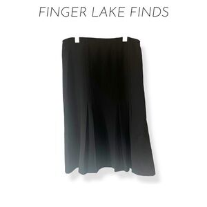 Michele Pleated Black Women's Skirt, 8